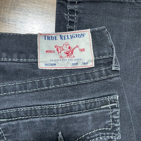 Men’s Ricky Relaxed Straight Leg Black True Religion Pants Size (36”x 31”) - Picture 9 of 10